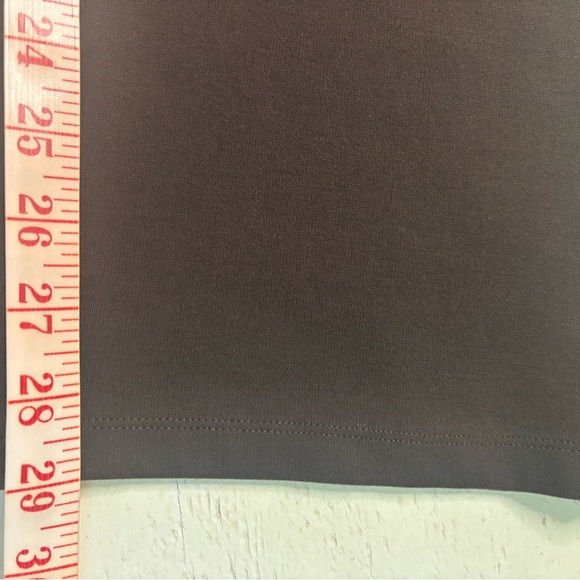 Eileen Fisher Graphite Stretch Crepe Slim Yoke Pants Size Large Petite Brown - Picture 5 of 6